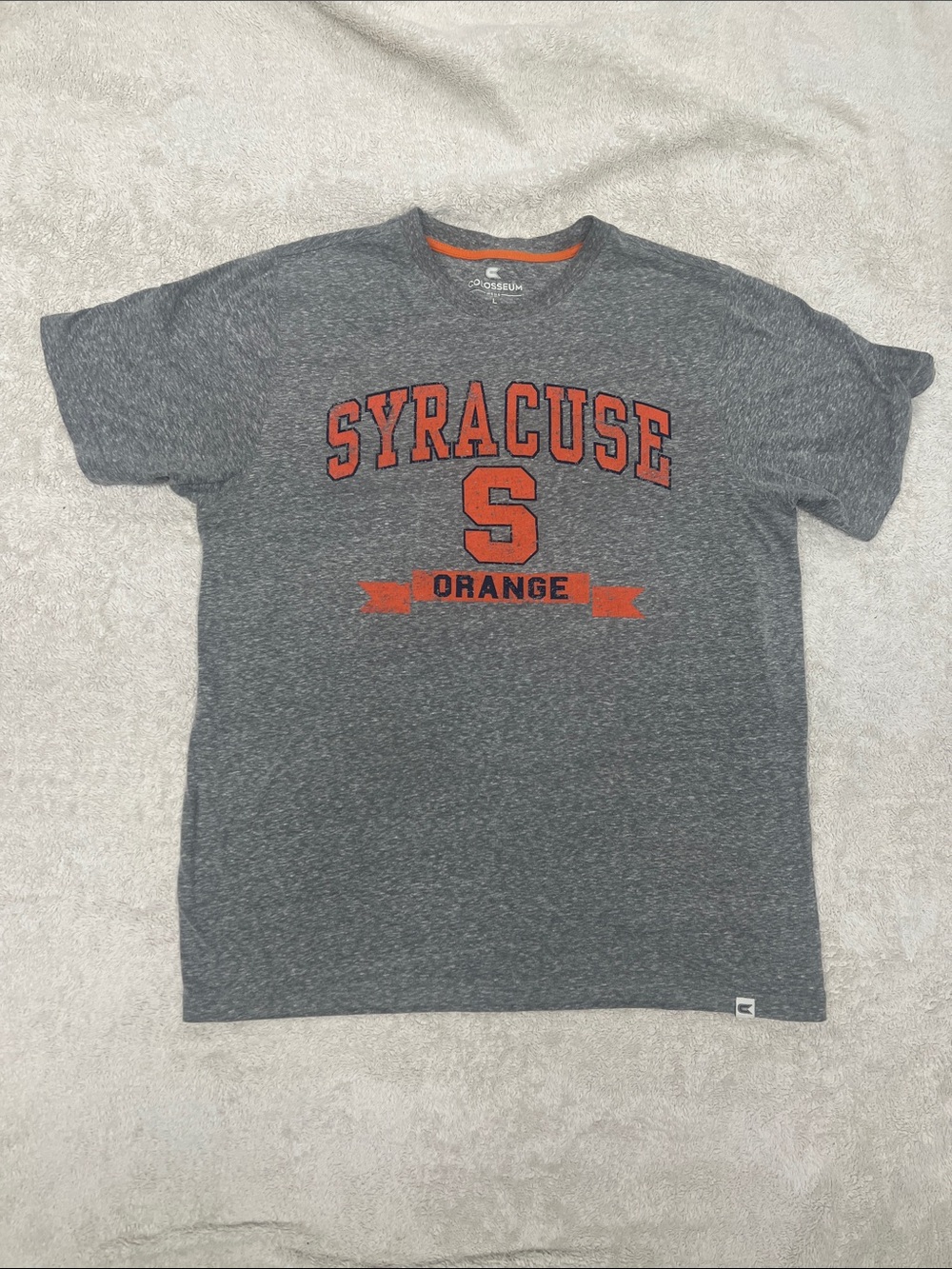 Colosseum Gray Syracuse Orange Graphic Tee
